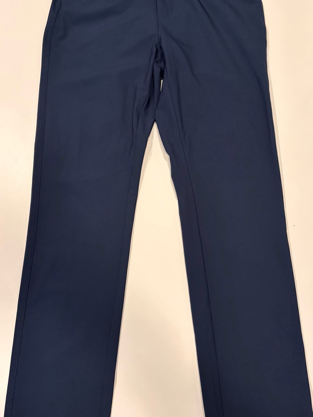 Men's Classic Navy Dress Pants - Sleek Straight Fit